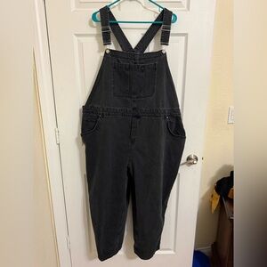 H&M Black Denim Overalls
